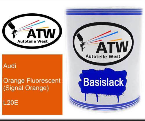 Audi, Orange Fluorescent (Signal Orange), L20E: 1L Lackdose, von ATW Autoteile West.